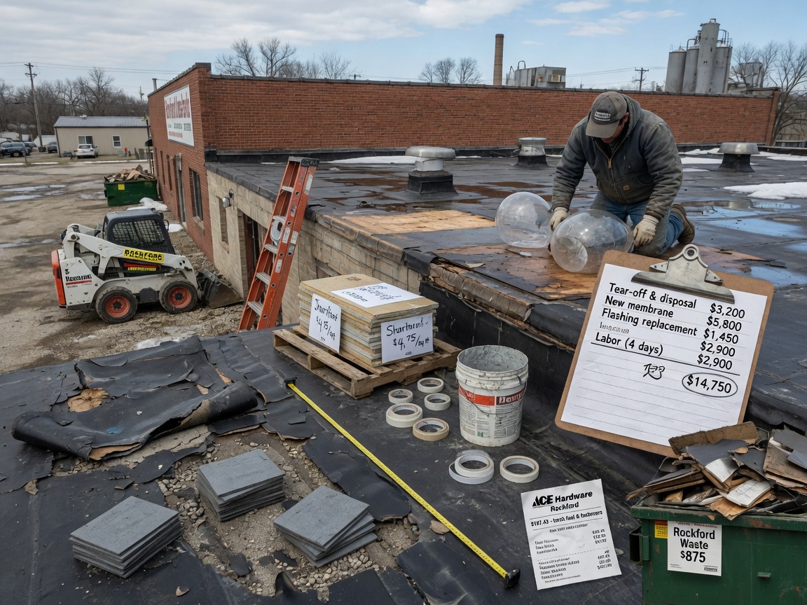Factors That Affect Flat Roof Repair Costs In Rockford