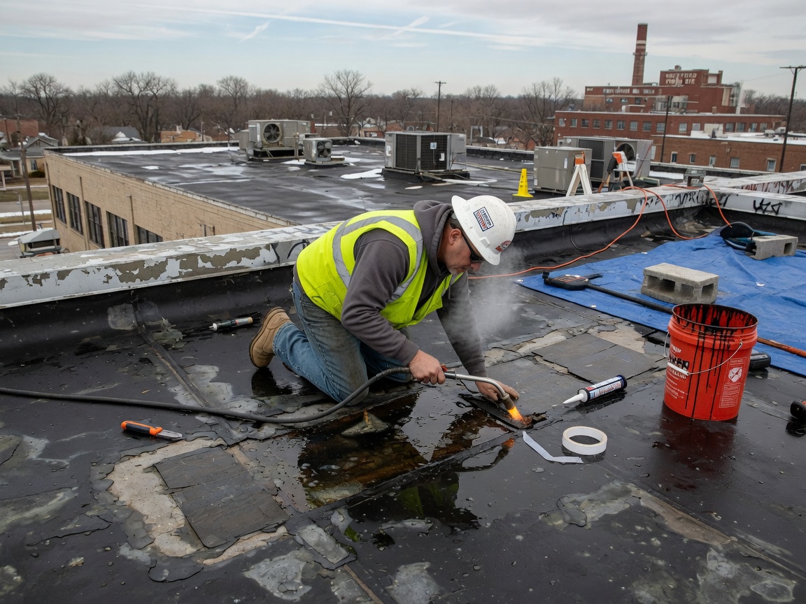 Roof repair in Edgewater