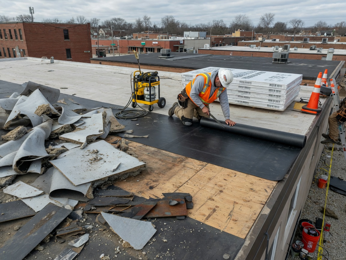 Roof repair in Highland